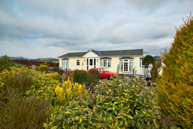 A residential park home at Courthill