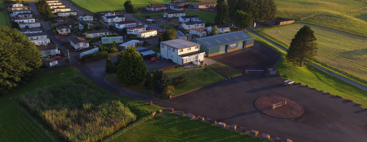An aerial shot of Courthill Park